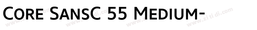 Core SansC 55 Medium字体转换